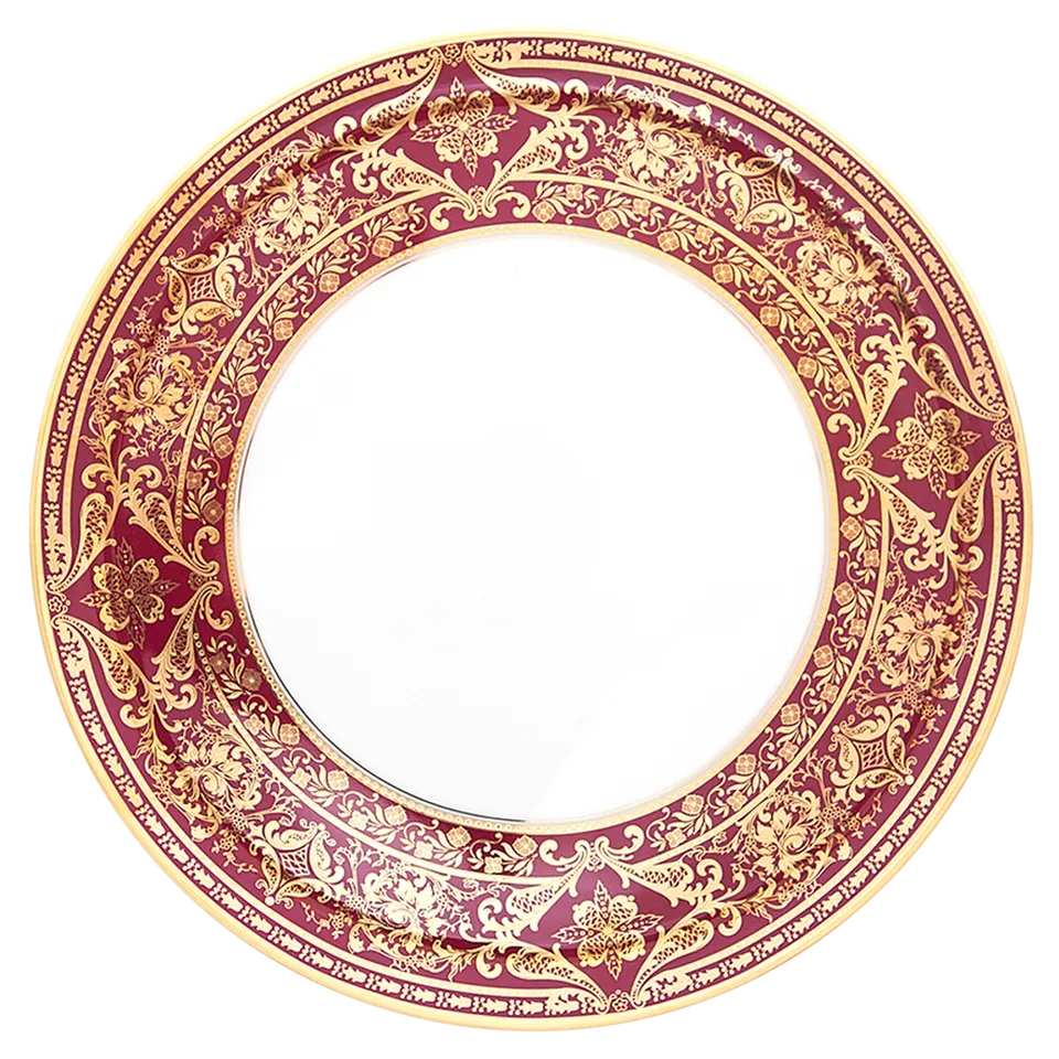 haviland-limoges-matignon-cerise-or-plat-tarte image 1