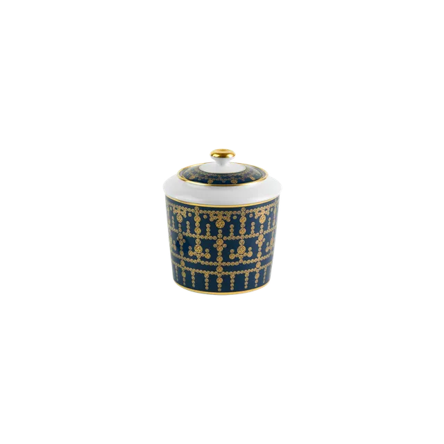 haviland-limoges-zuckerdose-tiara-bleu-de-prusse-or image 1
