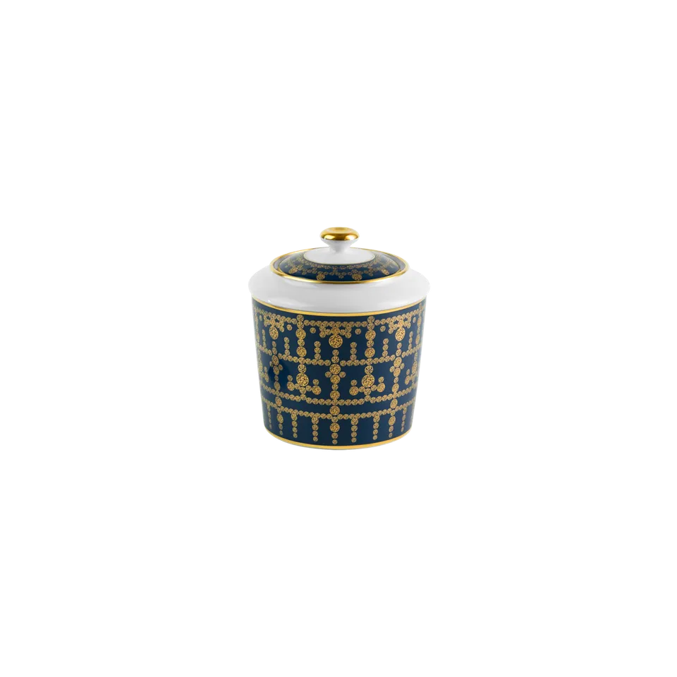 haviland-limoges-zuckerdose-tiara-bleu-de-prusse-or image 1