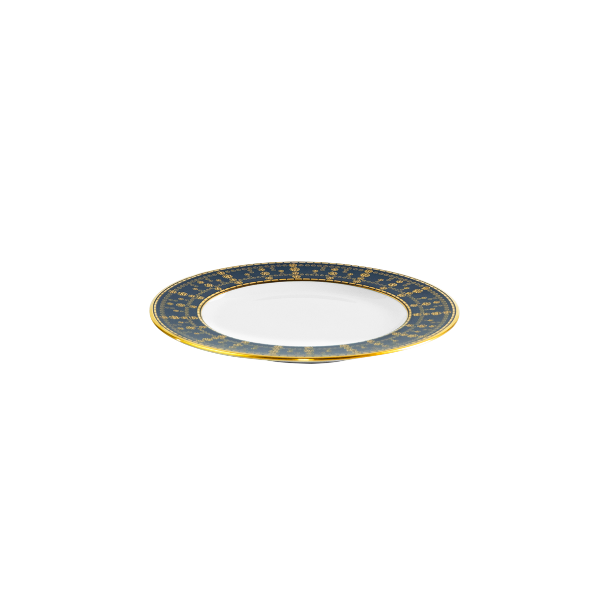 haviland-limoges-tiara-bleu-de-prusse-gold-brotteller image 2