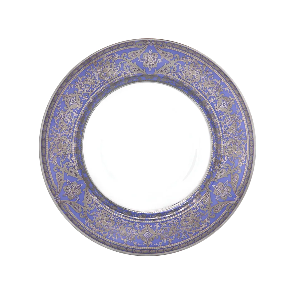 haviland-limoges-matignon-assiette-creuse-lavande-platine image 1