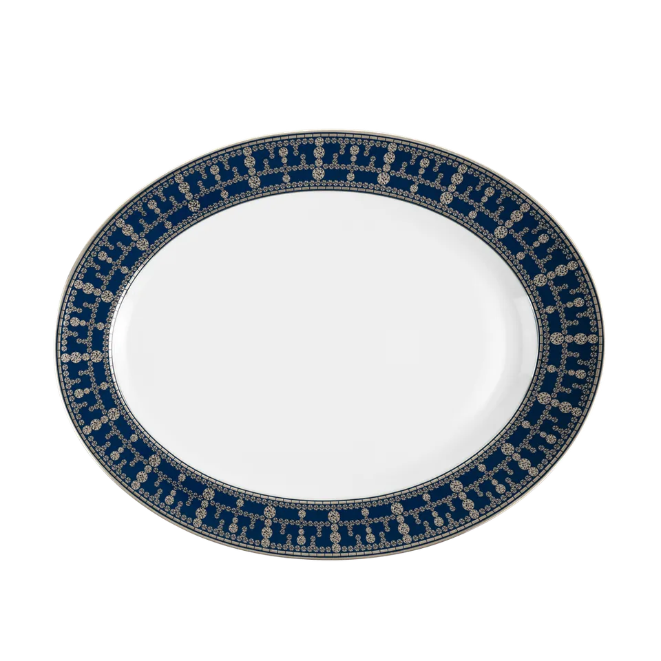 haviland-limoges-tiara-ovale-servierplatte-preu-ischblau-platin image 1