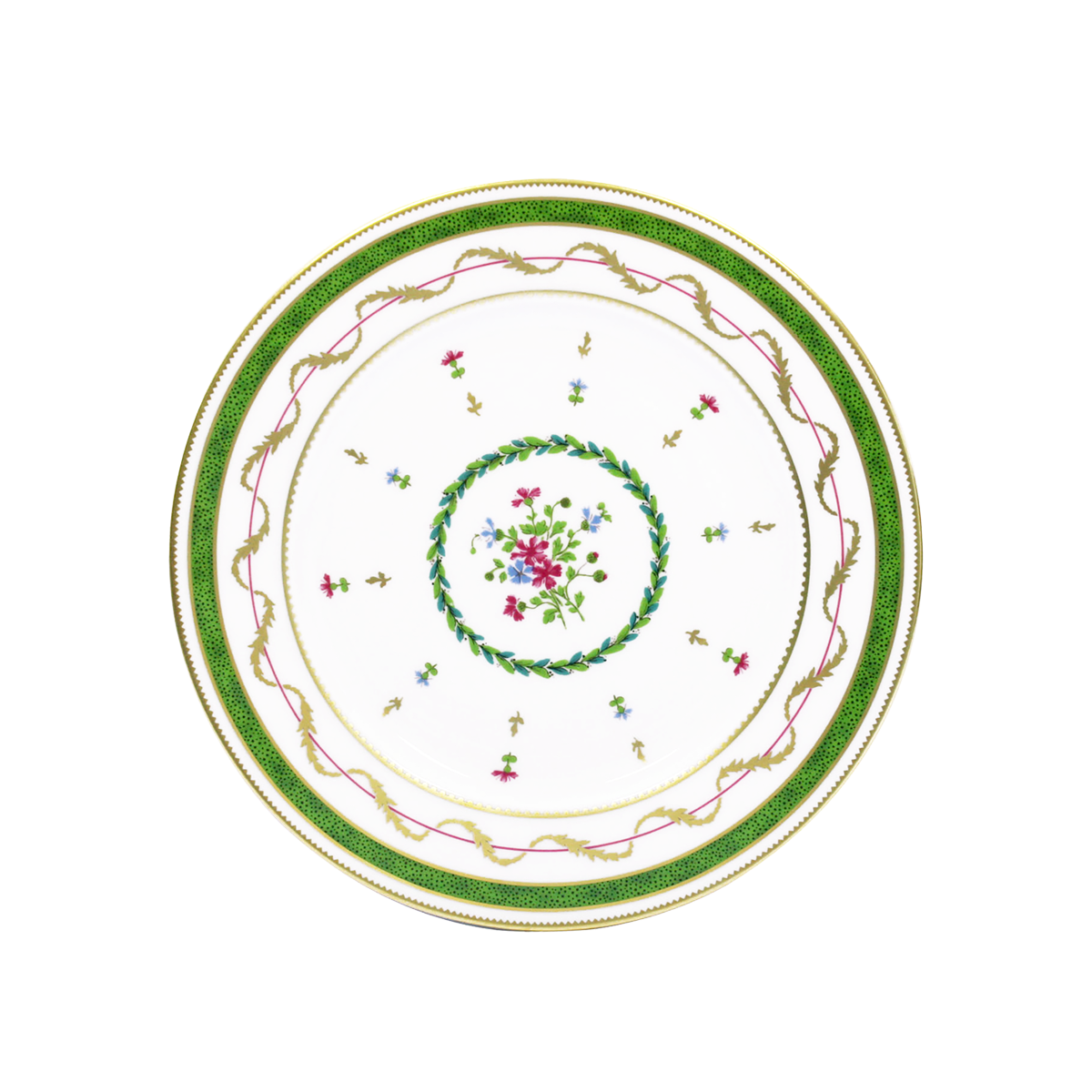 haviland-limoges-assiette-dessert-vieux-paris-vert-dessertteller image 1