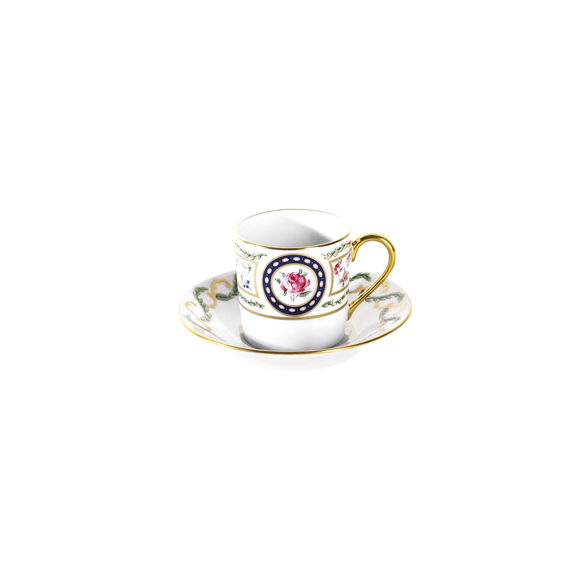 haviland-limoges-louveciennes-kaffeetasse-mit-untertasse image 1