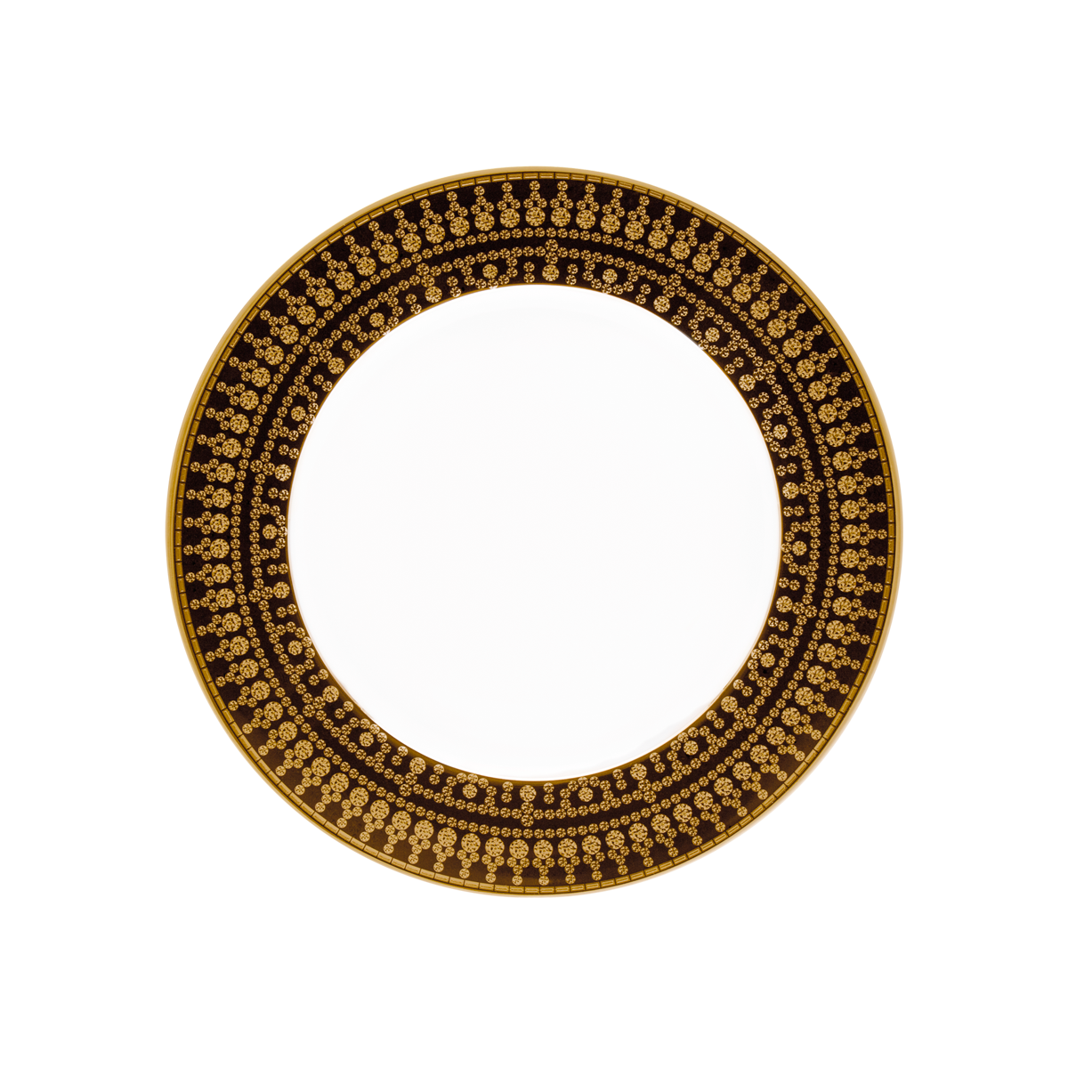 haviland-limoges-tiara-noir-or-dessertteller image 1