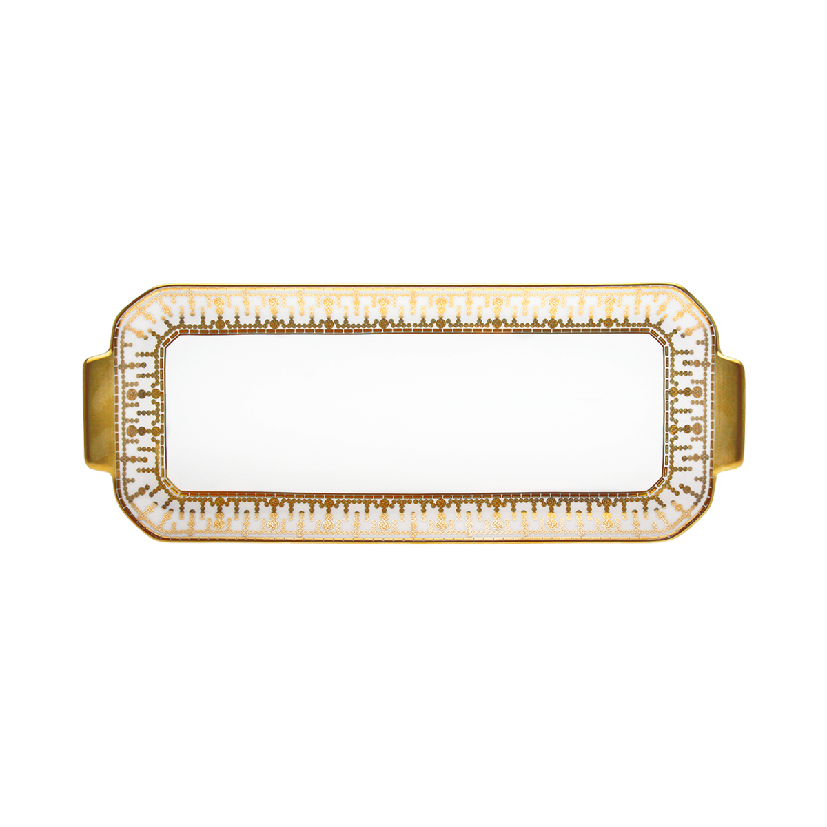 haviland-limoges-tiara-blanc-or-kuchenplatte-rechteckig image 1