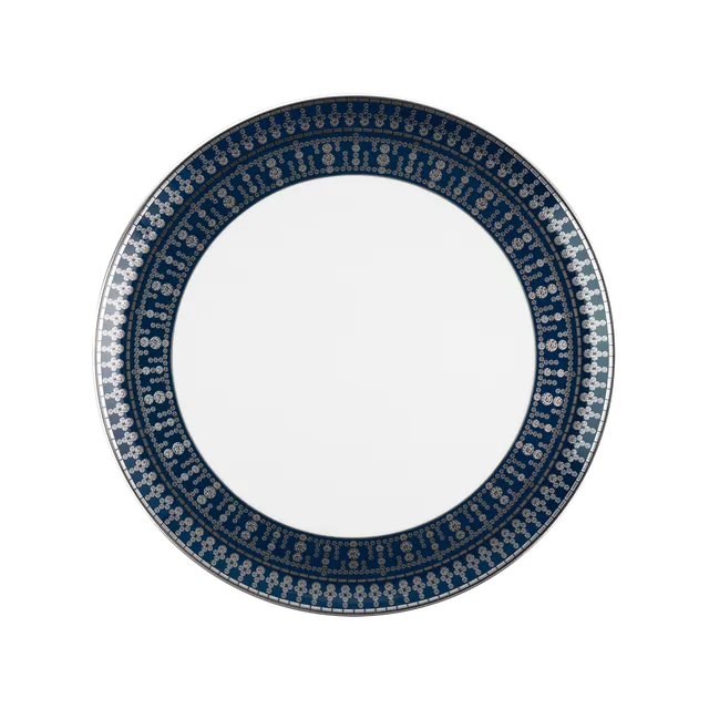 haviland-limoges-tiara-bleu-de-prusse-platine-tarteplatte image 1