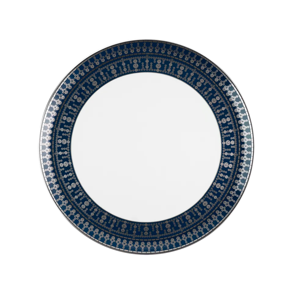 haviland-limoges-tiara-bleu-de-prusse-platine-tarteplatte image 1