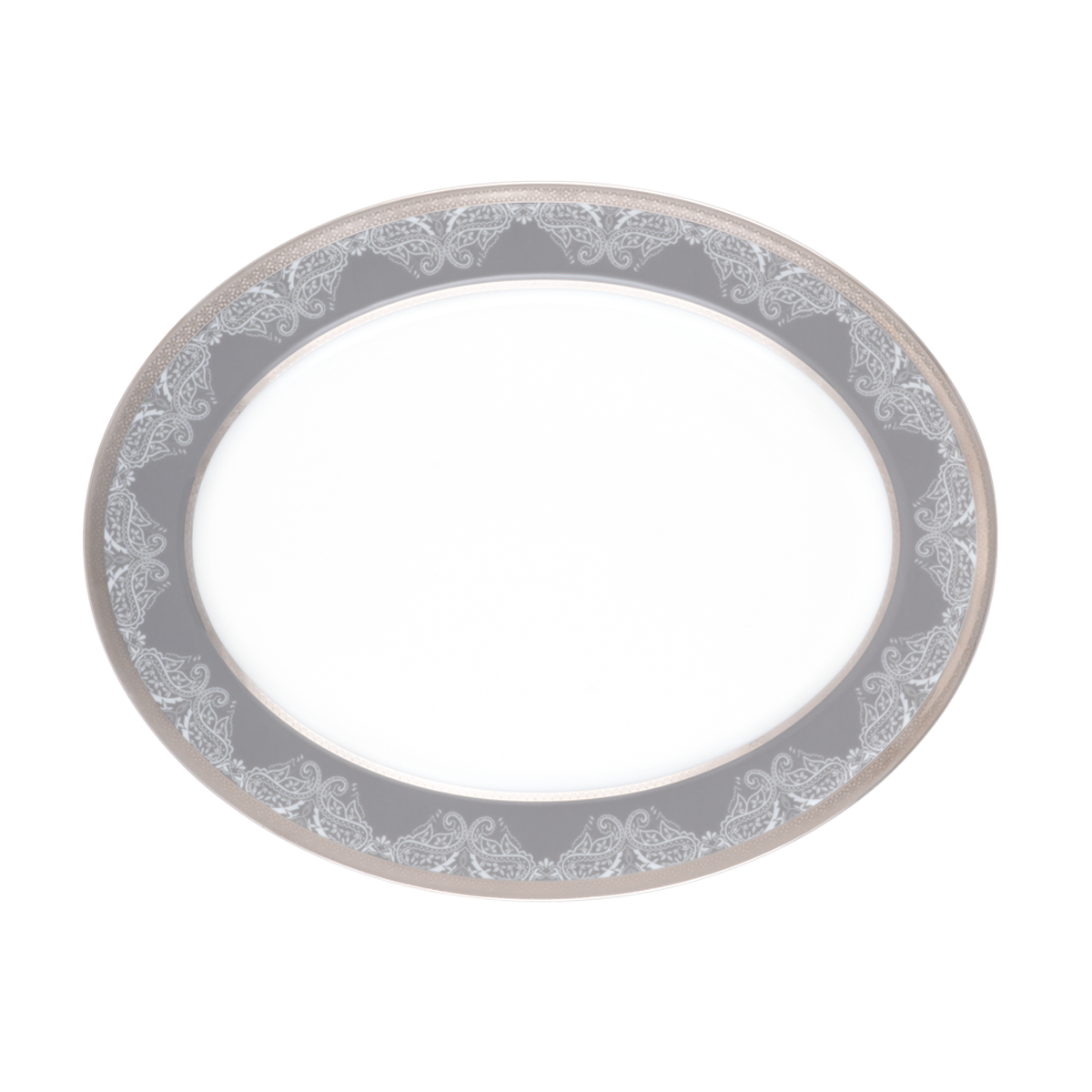 haviland-limoges-romane-gris-ovale-platte image 2