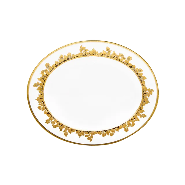 haviland-limoges-feuille-d-or-platte-oval-2 image 1