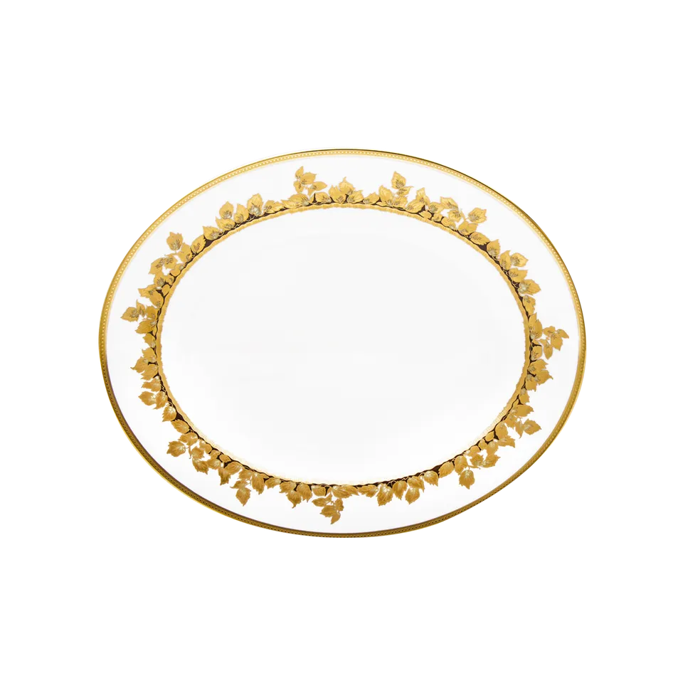 haviland-limoges-feuille-d-or-platte-oval-2 image 1