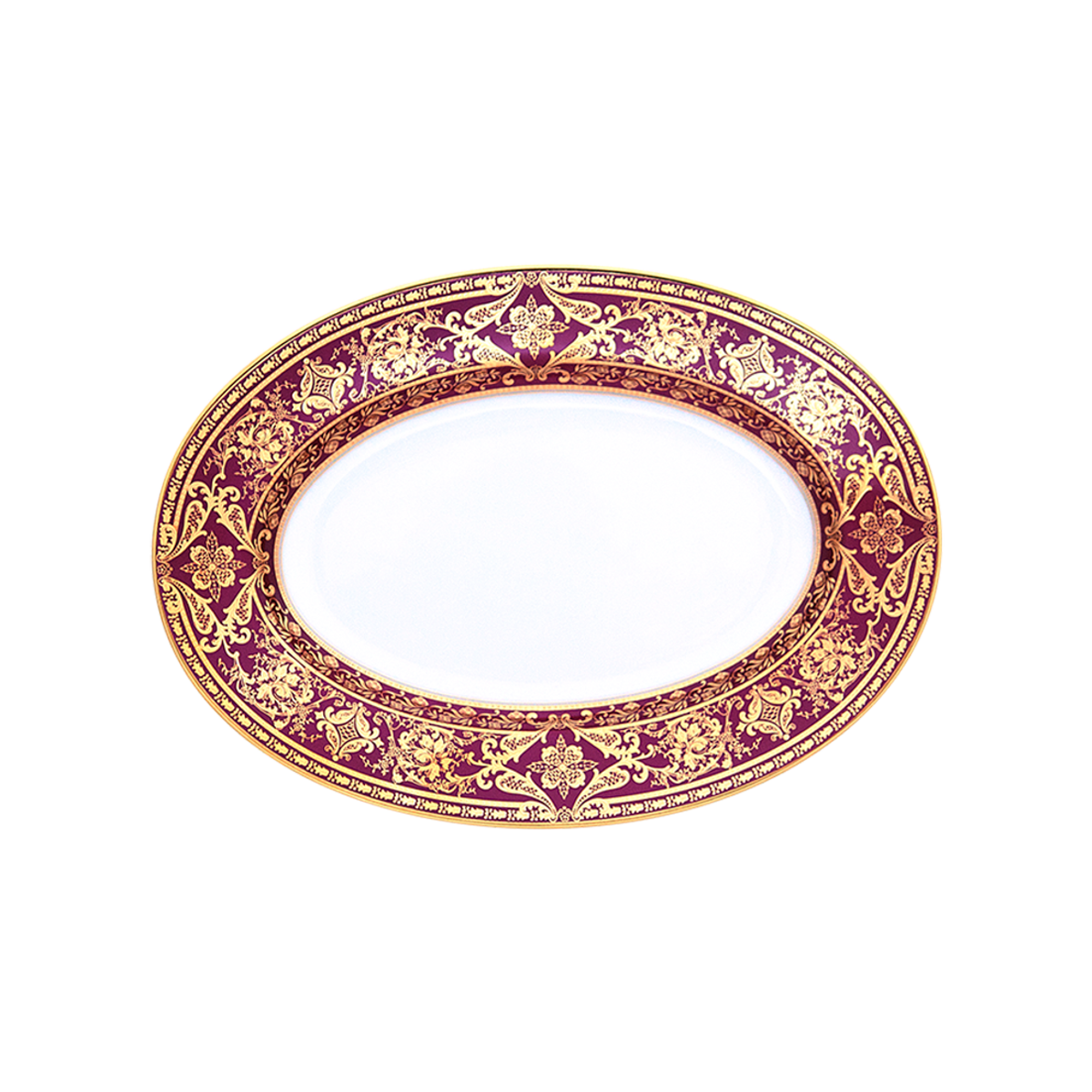 haviland-limoges-matignon-ravier-kirschrot-gold image 1
