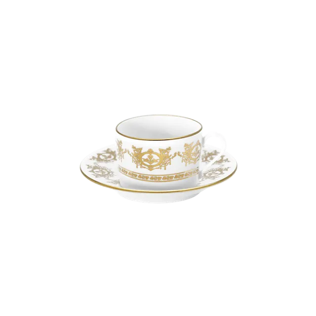 haviland-limoges-ritz-imp-rial-wei-teetasse-mit-untertasse-ritz-paris image 1