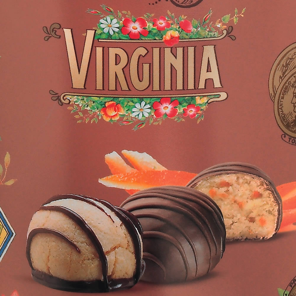 virginia-amaretti-amaretti-arancia-zenzero-mit-schokolade-biscottiera-220g image 3