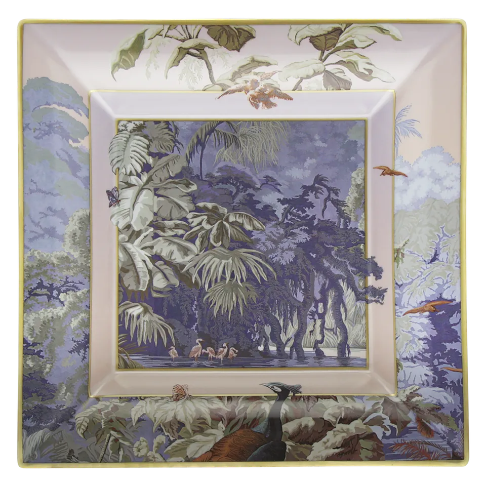 haviland-limoges-vide-poches-le-br-sil-manufacture-zuber-grand-mod-le image 1