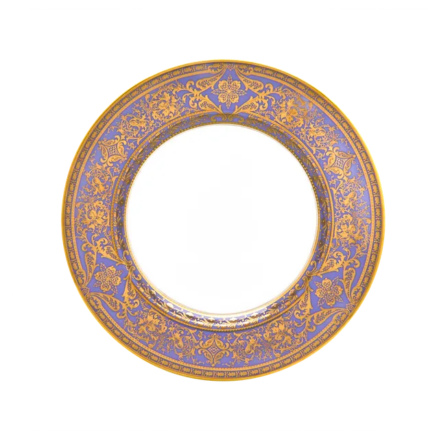 haviland-limoges-matignon-lavande-or-assiette-creuse-aile-tiefer-teller image 1