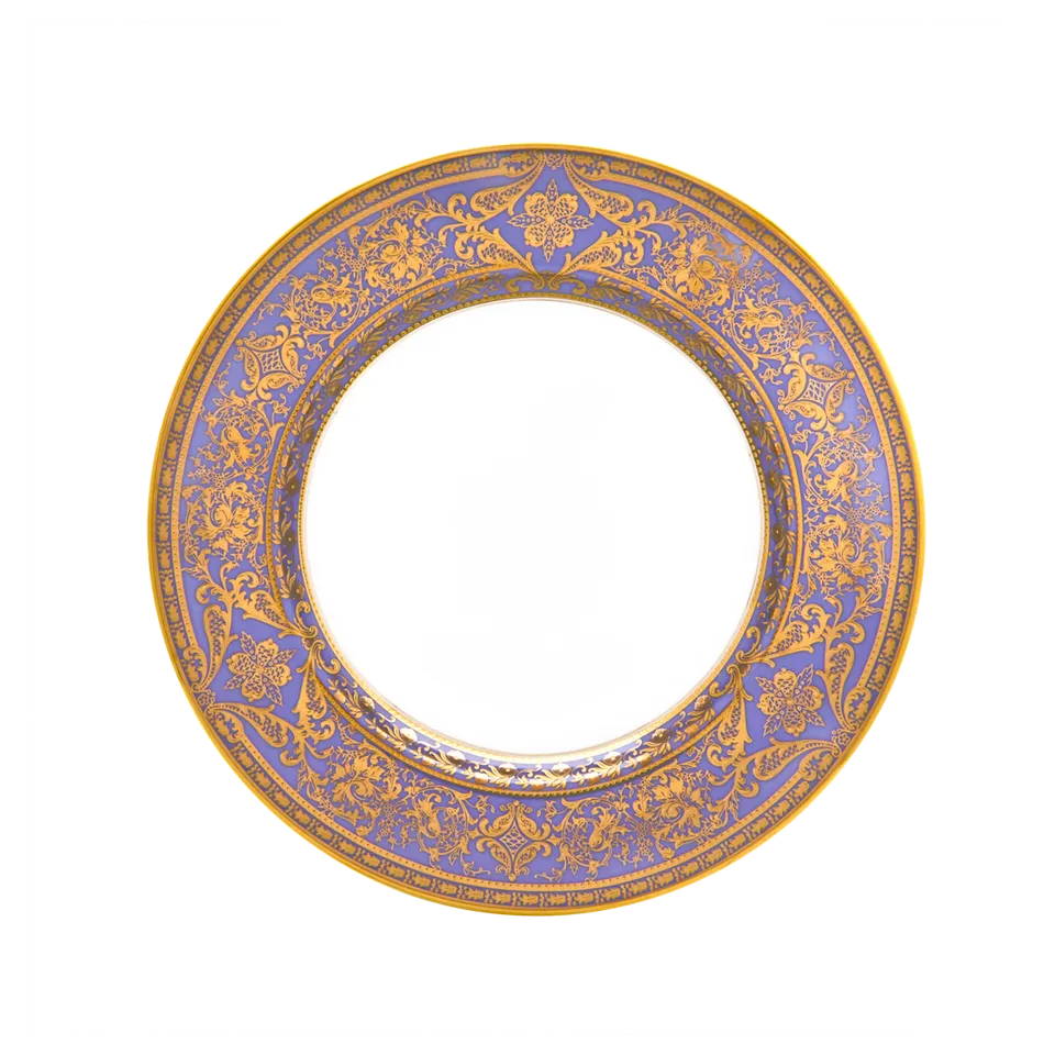 haviland-limoges-matignon-lavande-or-assiette-creuse-aile-tiefer-teller image 1