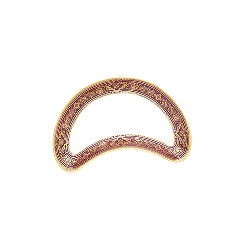 haviland-limoges-matignon-salatteller-halbmond-kirsch-gold-porzellan image 2