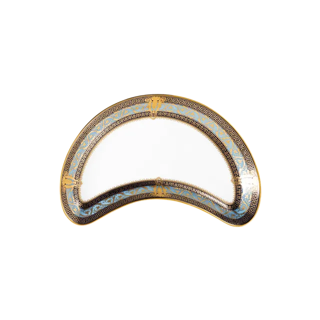 haviland-limoges-salon-murat-halbmond-salatteller-hellblau-gold image 1