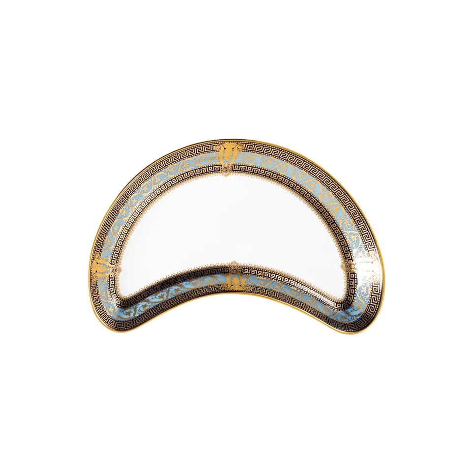 haviland-limoges-salon-murat-halbmond-salatteller-hellblau-gold image 1