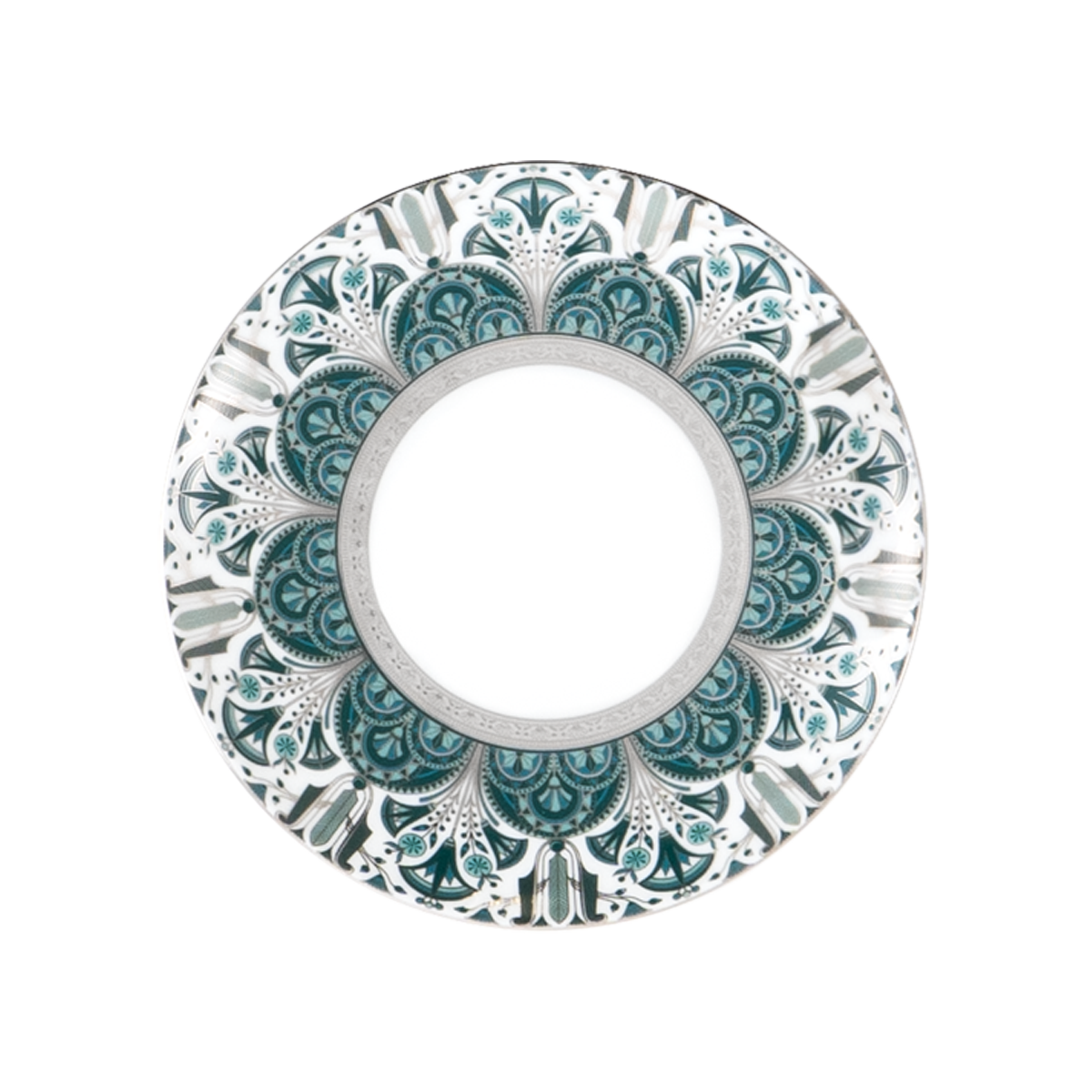 haviland-limoges-assiette-r-ves-du-nil-vert-platine-dessertteller-21cm image 1