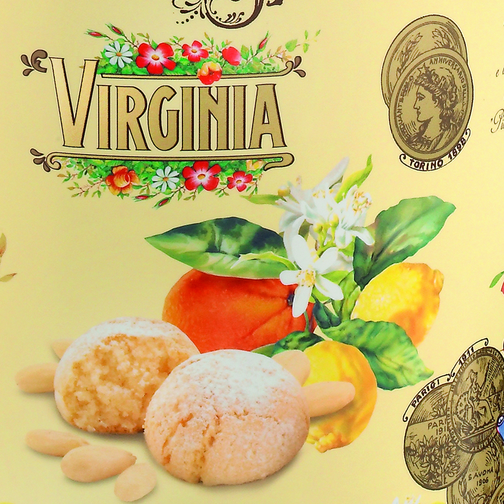 virginia-amaretti-soffici-agrumi-biscottiera-metalldose-220g image 2