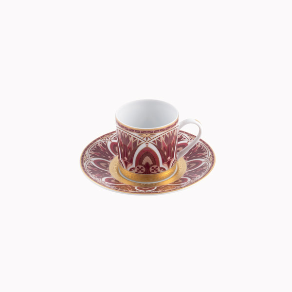 haviland-limoges-r-ves-du-nil-pourpre-or-kaffeetasse-mit-untertasse image 1