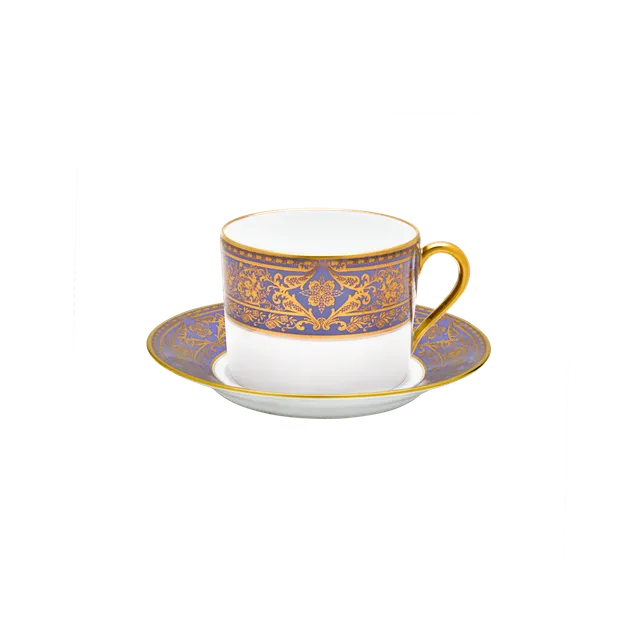 haviland-limoges-matignon-lavande-or-fr-hst-ckstasse-mit-untertasse image 1
