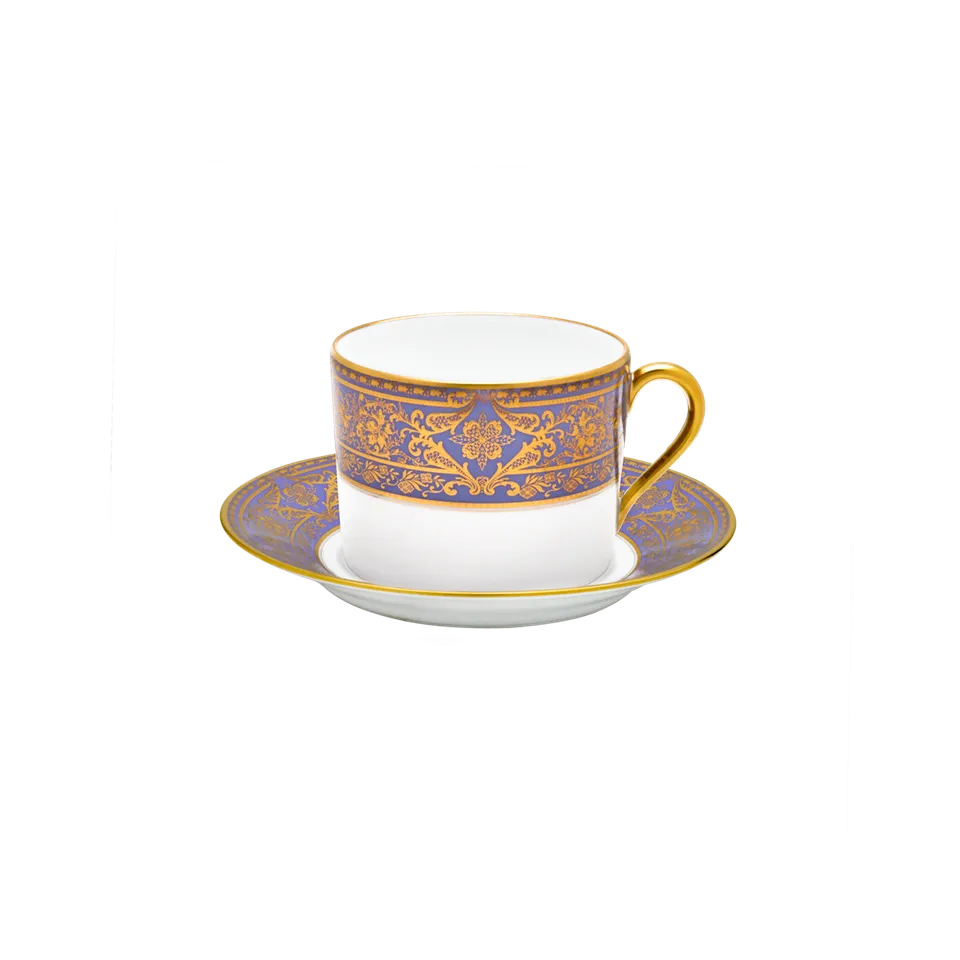 haviland-limoges-matignon-lavande-or-fr-hst-ckstasse-mit-untertasse image 1