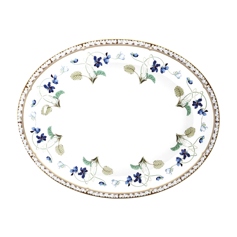 haviland-limoges-imp-ratrice-eug-nie-ovale-servierplatte image 1