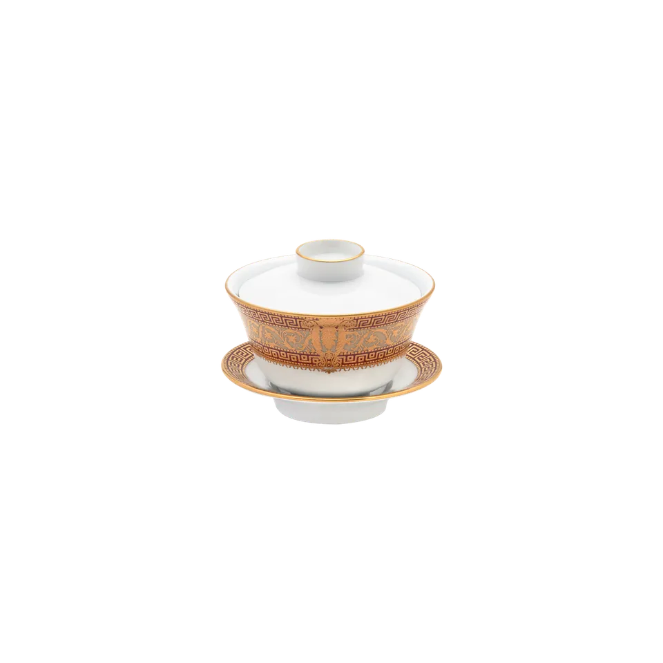 haviland-limoges-salon-murat-cerise-gold-teetasse-mit-untertasse image 1