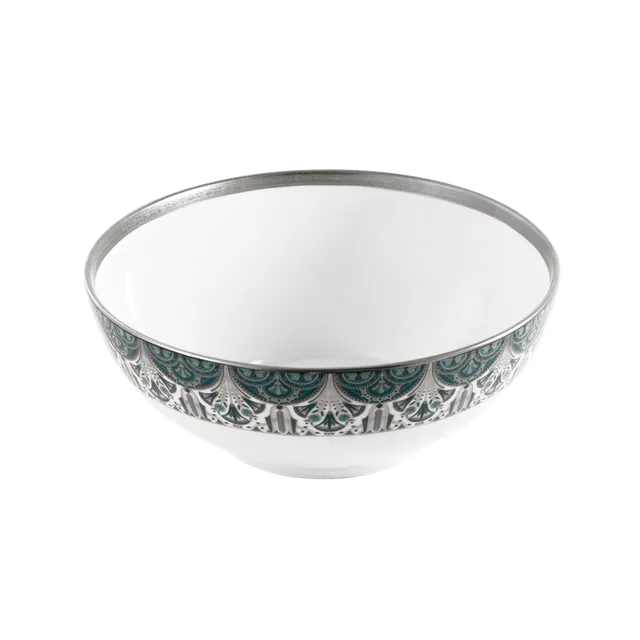 haviland-limoges-r-ves-du-nil-vert-platine-saladier-porzellan-salatsch-ssel image 1
