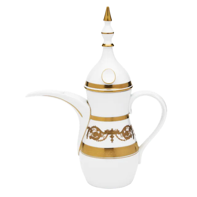 haviland-limoges-imp-rator-orientalische-kaffeekanne-wei-gold image 1
