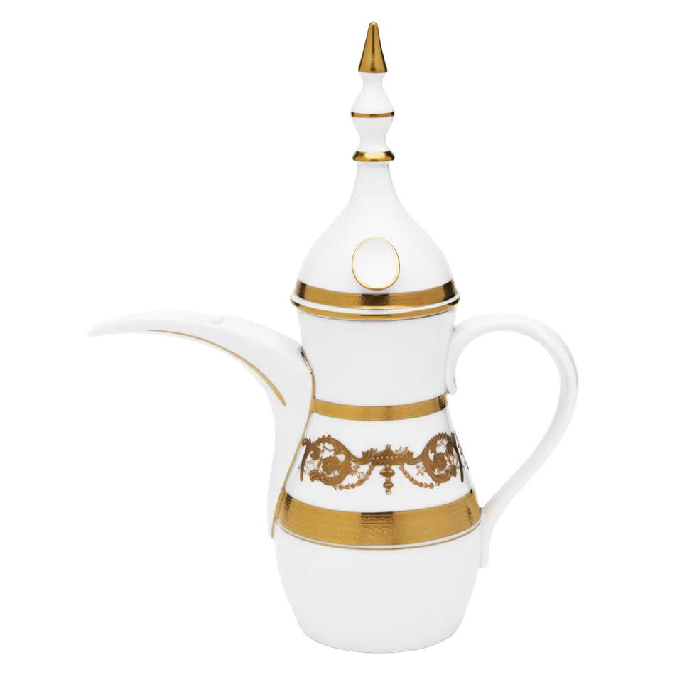 haviland-limoges-imp-rator-orientalische-kaffeekanne-wei-gold image 1
