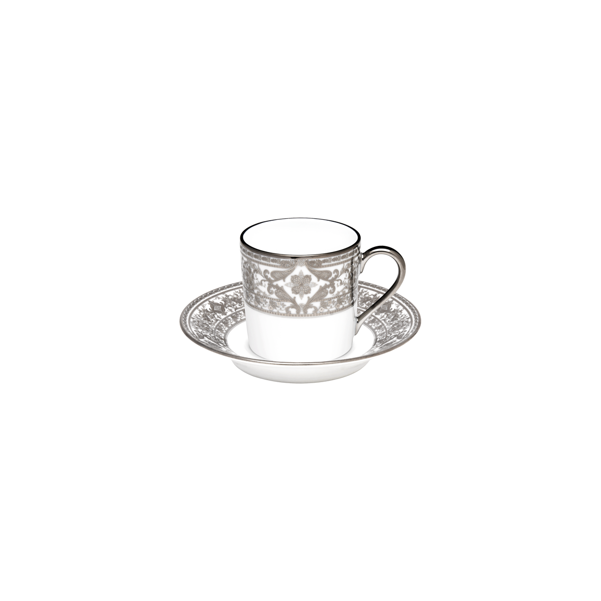 haviland-limoges-matignon-blanc-platine-kaffeetasse-mit-untertasse image 1