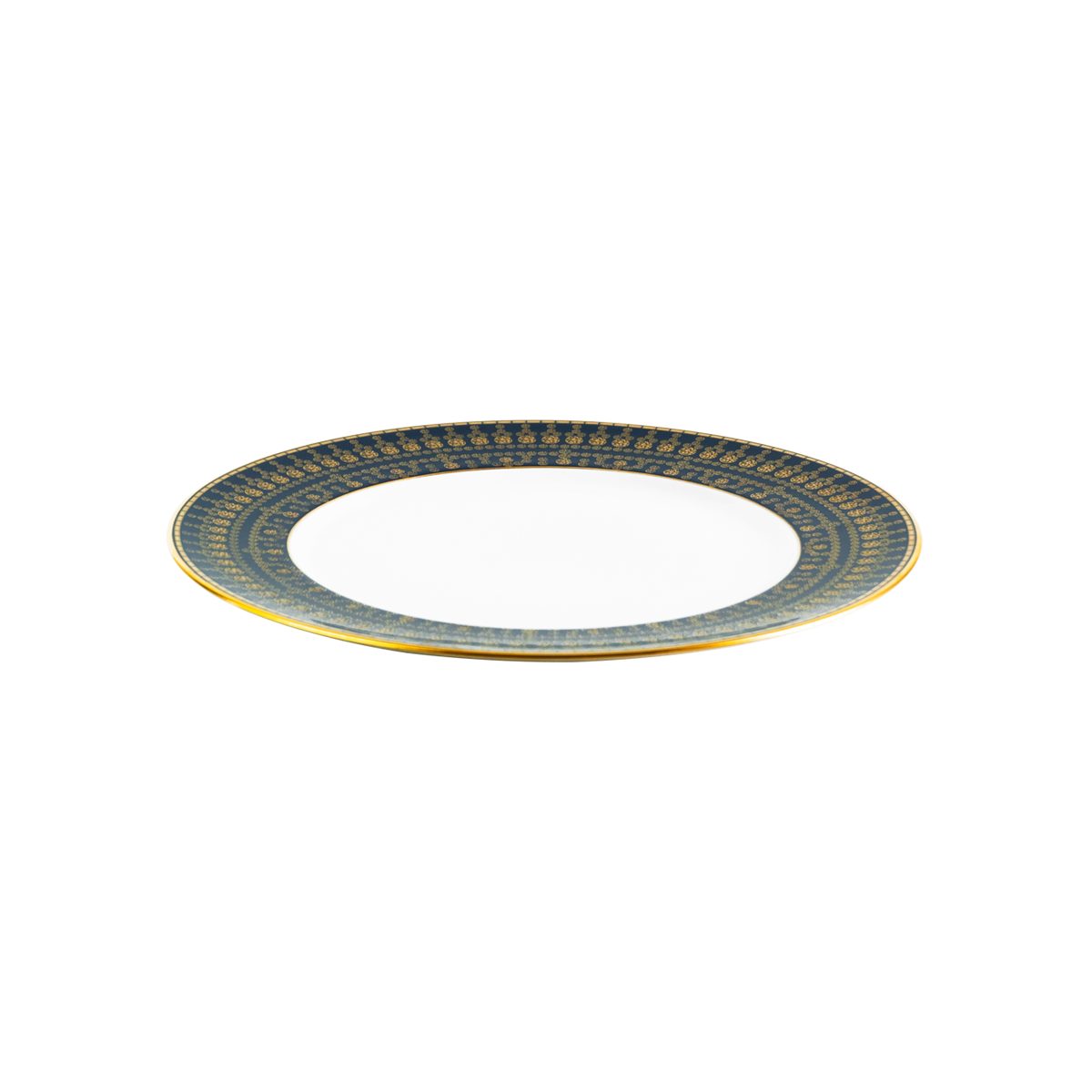 haviland-limoges-tiara-bleu-prusse-or-dessertteller image 2