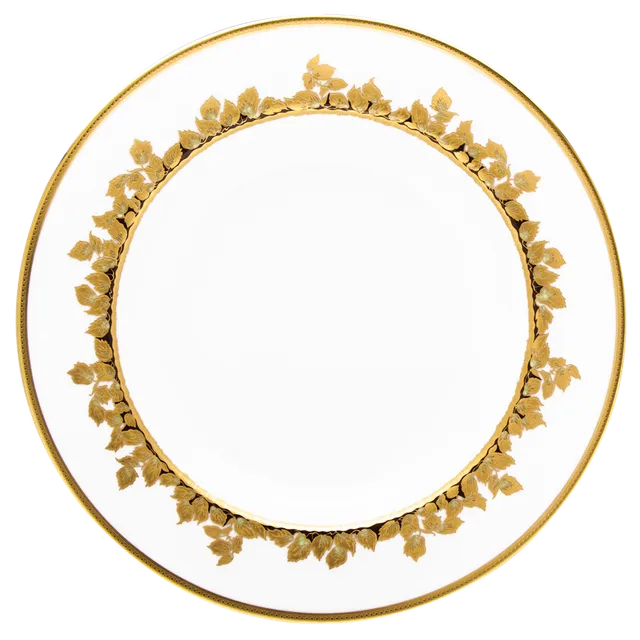haviland-limoges-feuille-d-or-runde-tiefe-platte-servierschale image 1
