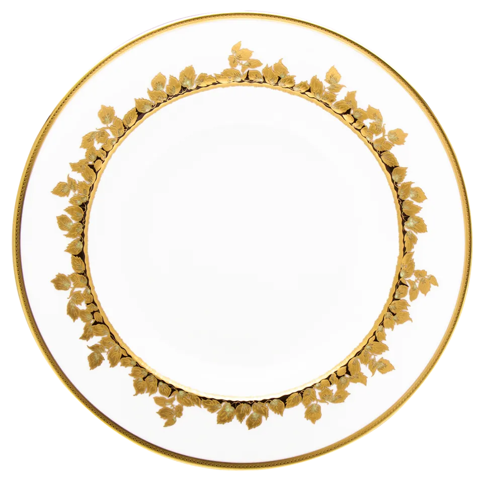 haviland-limoges-feuille-d-or-runde-tiefe-platte-servierschale image 1