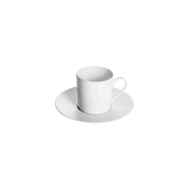 haviland-limoges-infini-blanc-espressotasse-mokkatasse-mit-untertasse image 1