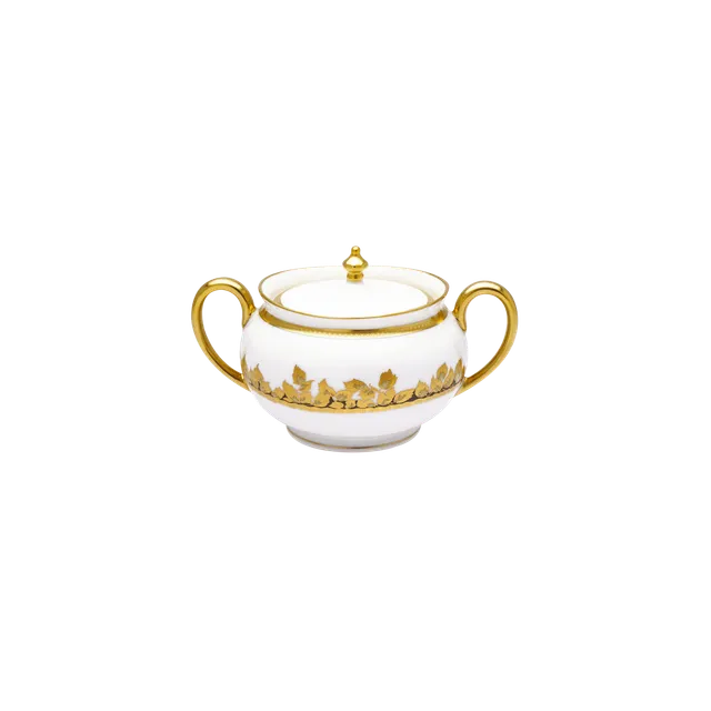 haviland-limoges-feuille-d-or-zuckerdose-porzellan-gold image 1