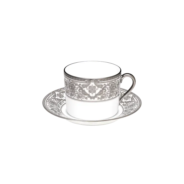 haviland-limoges-matignon-fr-hst-ckstasse-mit-untertasse-wei-platin image 1