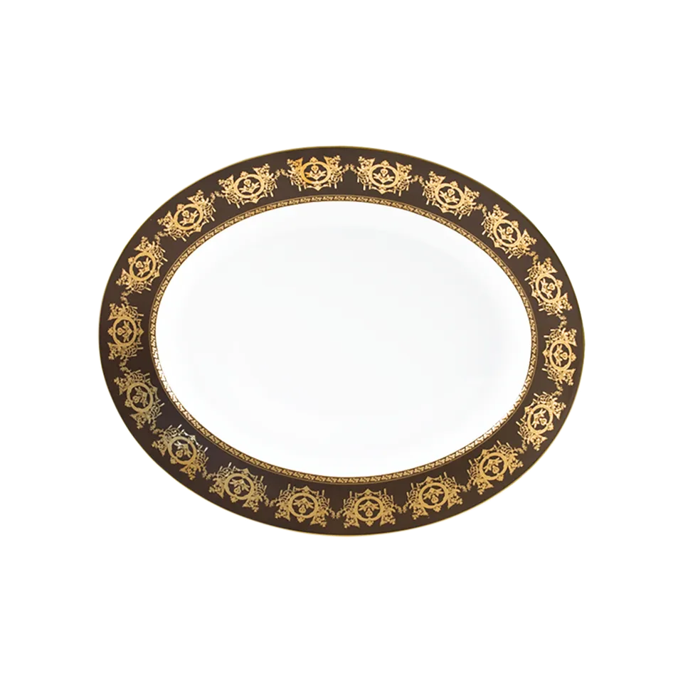 haviland-limoges-ritz-imp-rial-ovalplatte-bronze-ritz-paris image 1