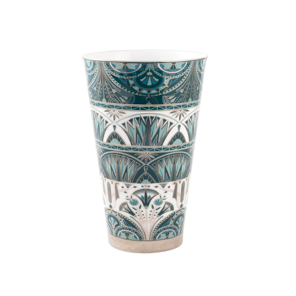 haviland-limoges-r-ves-du-nil-vert-platine-vase-gro image 1