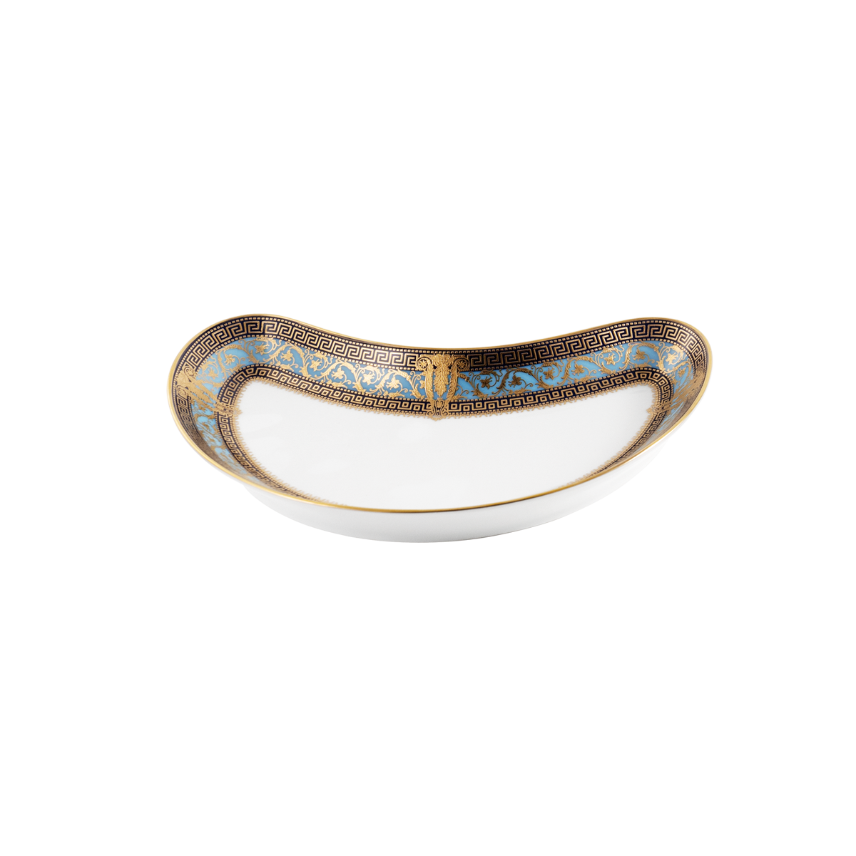 haviland-limoges-salon-murat-halbmond-salatteller-hellblau-gold image 2