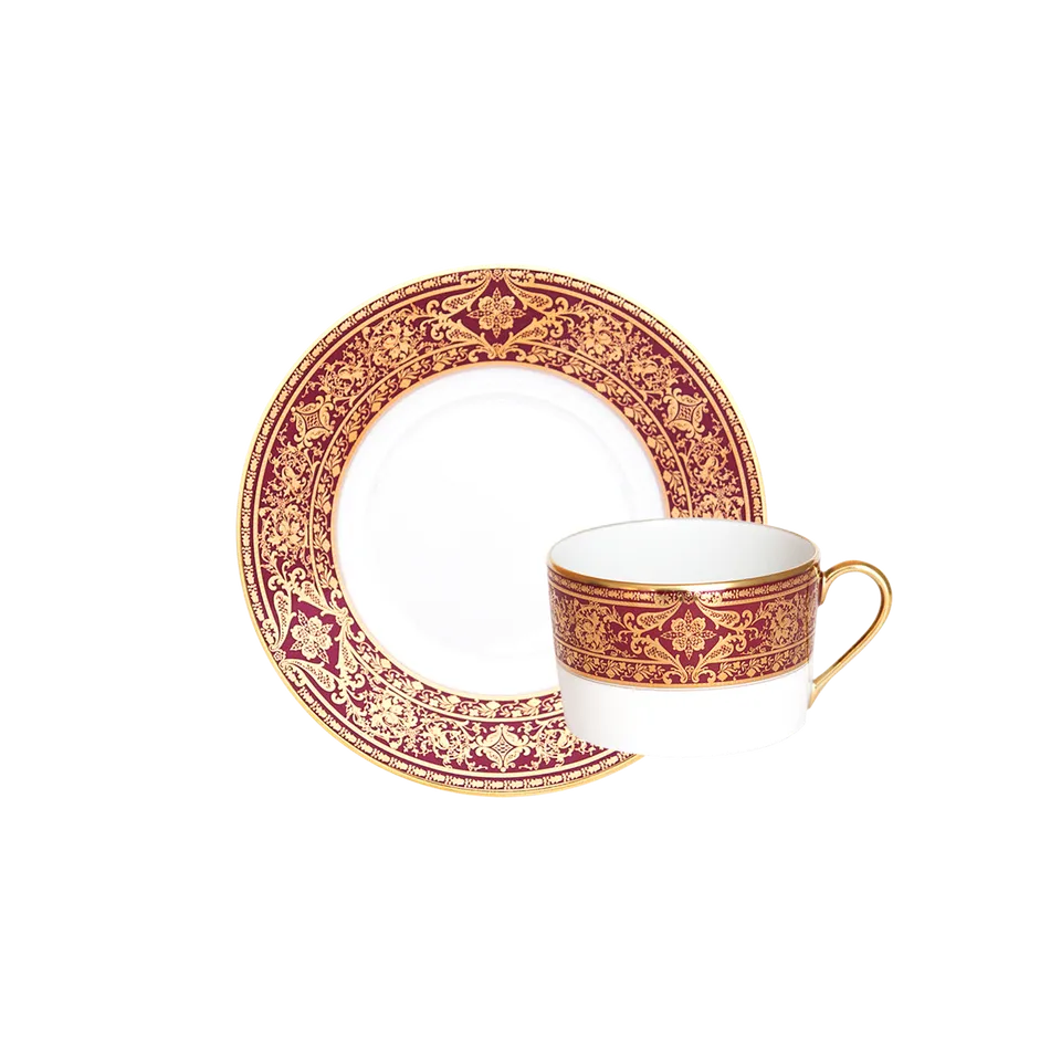 haviland-limoges-matignon-teetasse-mit-untertasse-cerise-or image 1