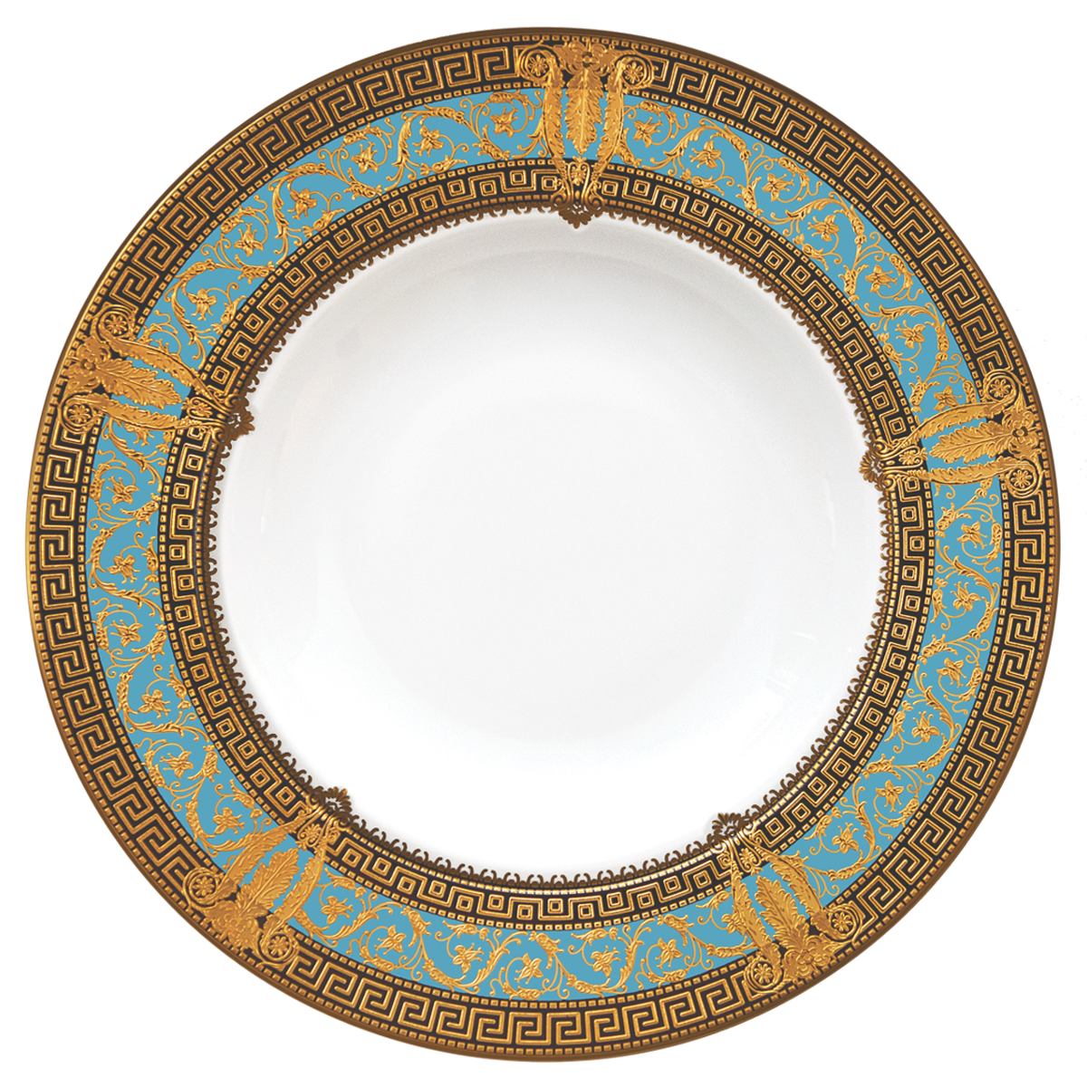 haviland-limoges-salon-murat-bleu-ciel-or-runde-sch-ssel image 1