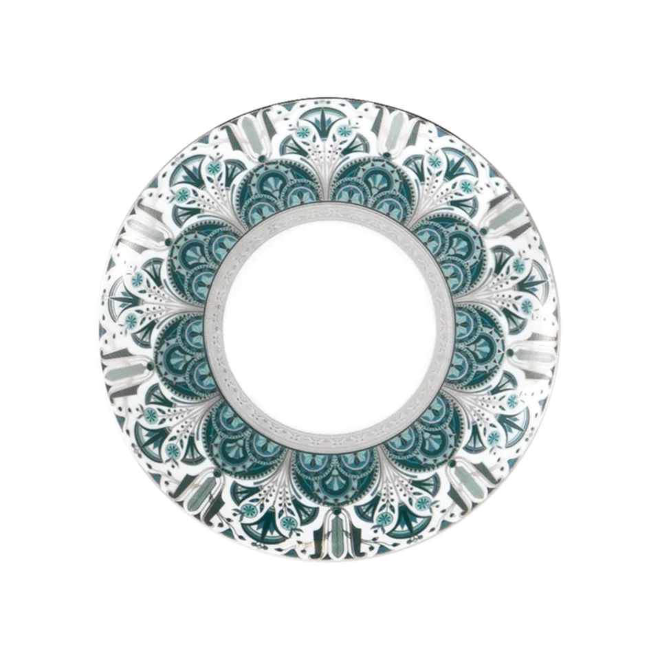haviland-limoges-assiette-r-ves-du-nil-vert-platine-dessertteller-21cm image 1