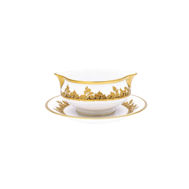 haviland-limoges-feuille-d-or-sauciere image 1