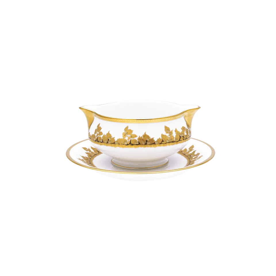 haviland-limoges-feuille-d-or-sauciere image 1