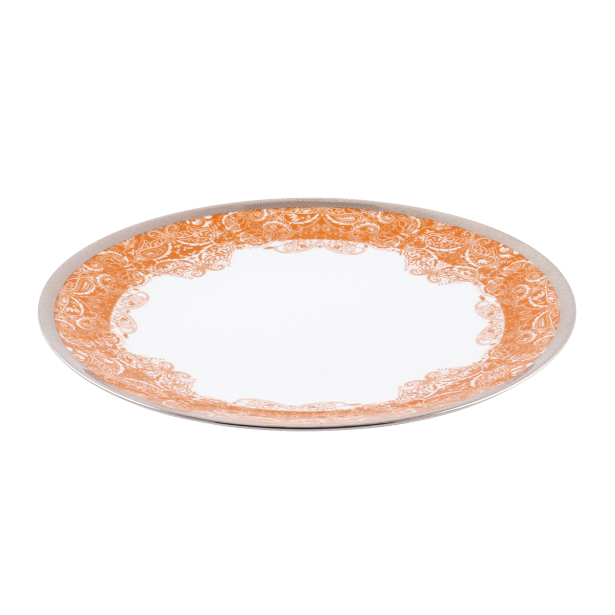 haviland-limoges-romane-speiseteller-orange-porzellan image 2